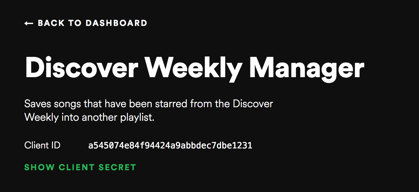 Spotify Client IDs